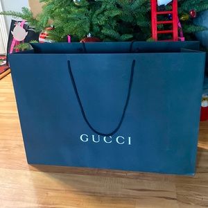 Gucci Large Black Shopping Bag.